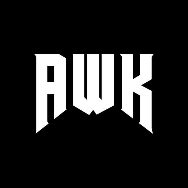 AWK letter logo design for technology company AWK logo design black and white color combination AWK logo AWK vector AWK design AWK icon AWK alphabet AWK typography logo design