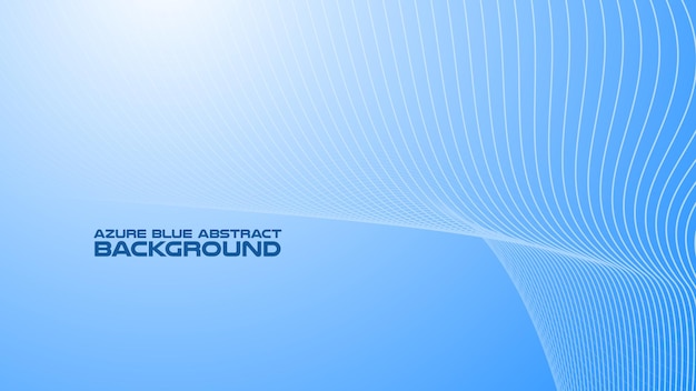 Azure Blue abstract background with curve line for backdrop or presentation
