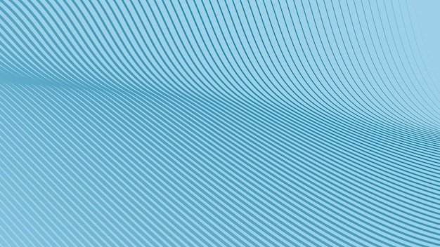 Azure himmelblå abstrakt baggrund med stribede kurvelinjer
