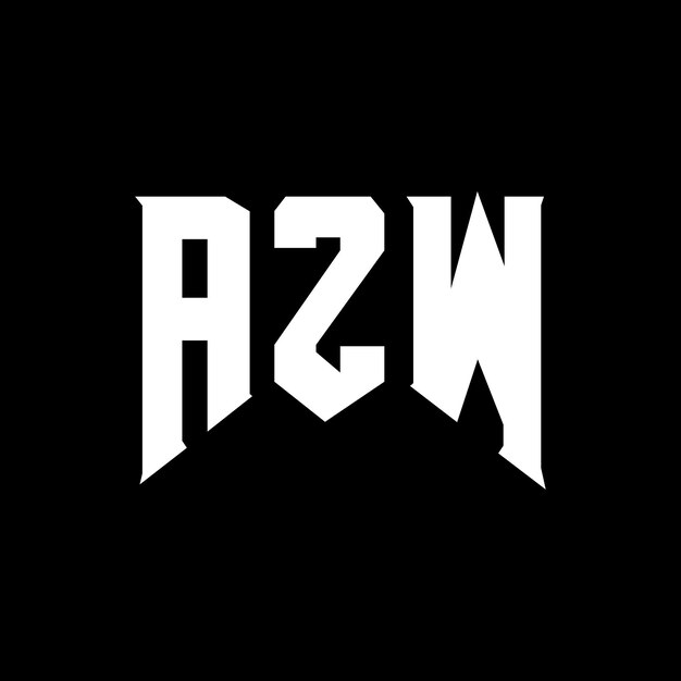 AZW letter logo design for technology company AZW logo design black and white color combination AZW logo AZW vector AZW design AZW icon AZW alphabet AZW typography logo design