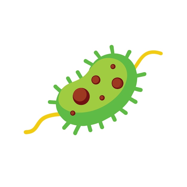 Bacillus Bacteria Isolated On White Background