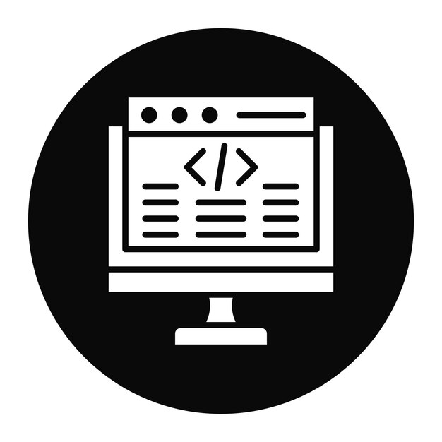 back end development vector icon can be used for no code iconset
