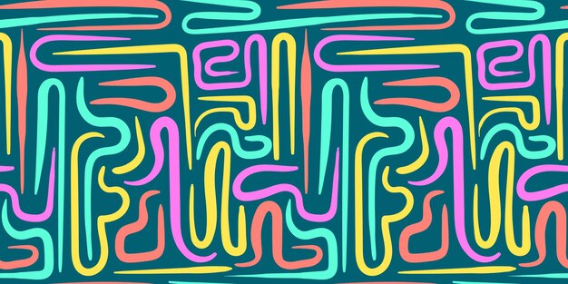 Background Abstract colorful lines on teal backdrop