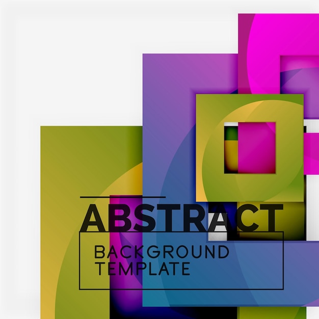 Background abstract squares geometric minimal template