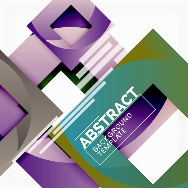 Background abstract squares geometric minimal template