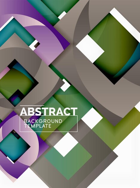 Background abstract squares geometric minimal template