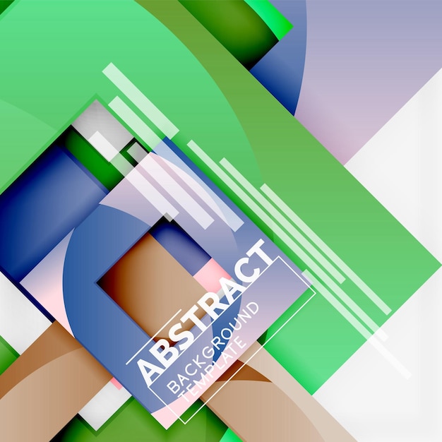 Background abstract squares geometric minimal template