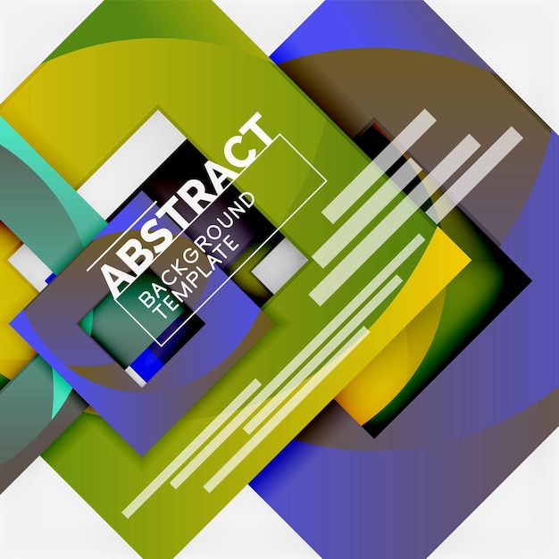 Background abstract squares geometric minimal template