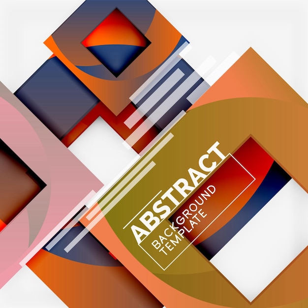 background abstract squares geometric minimal template