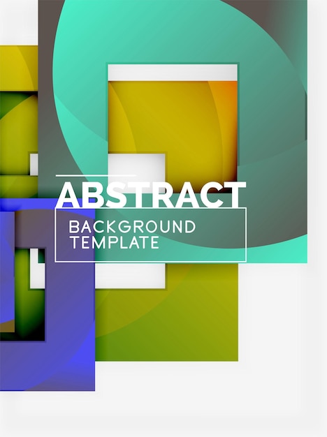 background abstract squares geometric minimal template
