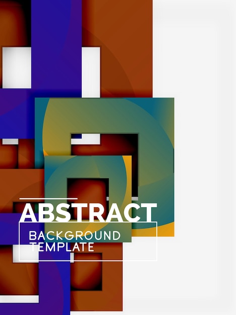 Background abstract squares geometric minimal template