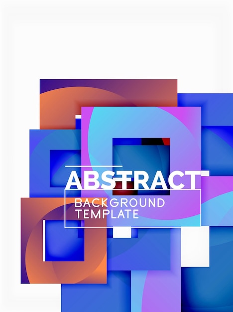 Background abstract squares geometric minimal template
