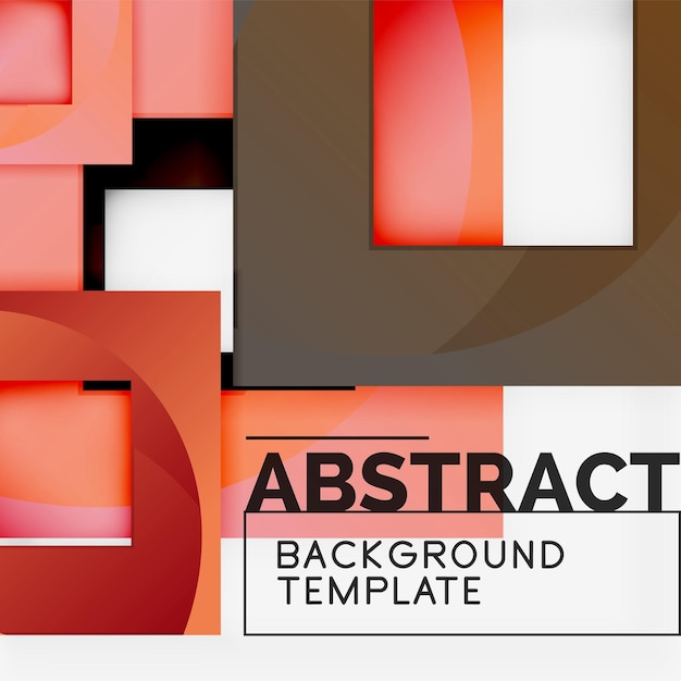 Background abstract squares geometric minimal template