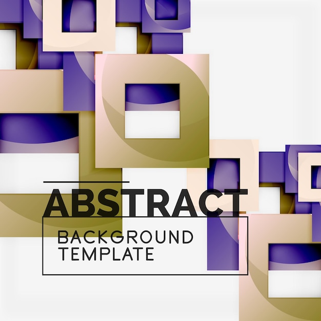 Background abstract squares geometric minimal template