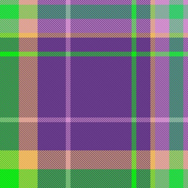 Background check texture of plaid tartan vector with a seamless fabric textile pattern