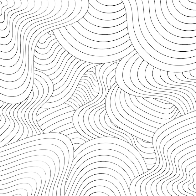Background Contour lines on topographic maps geographic map pattern Vector set of social media