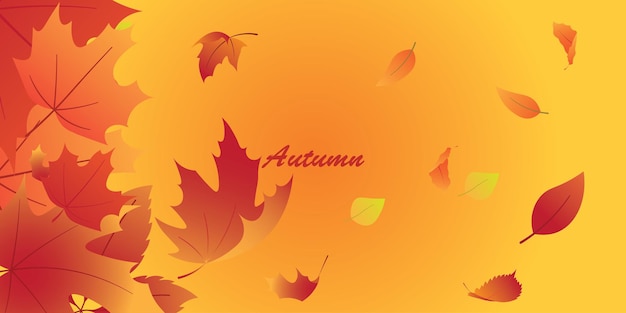 Background design with autumn theme