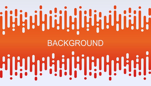 Background in white and orange abstract rounded stripes