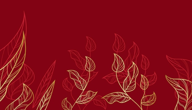 background luxury nature floral gold