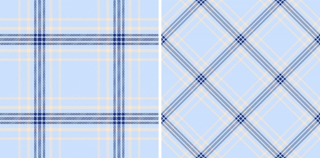 Background texture plaid of textile check fabric with a seamless vector pattern tartan