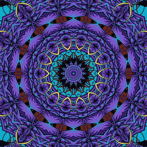 background with a symmetrical colorful pattern indian pattern oriental pattern