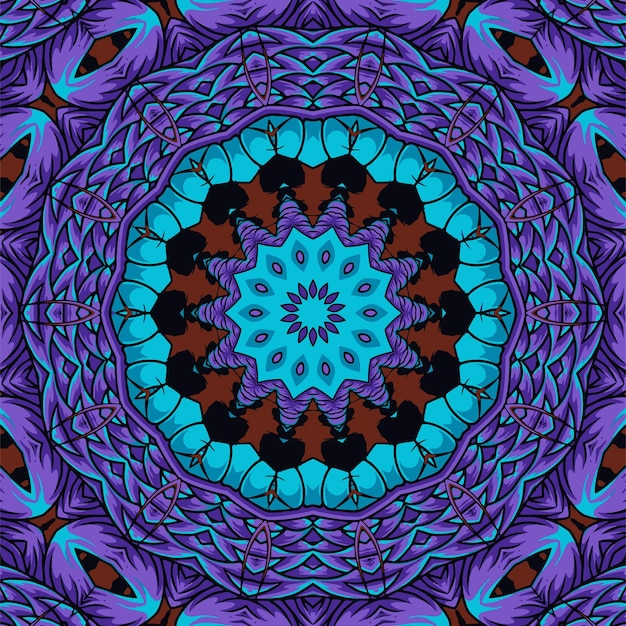 background with a symmetrical colorful pattern indian pattern oriental pattern