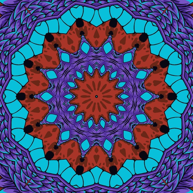 background with a symmetrical colorful pattern indian pattern oriental pattern