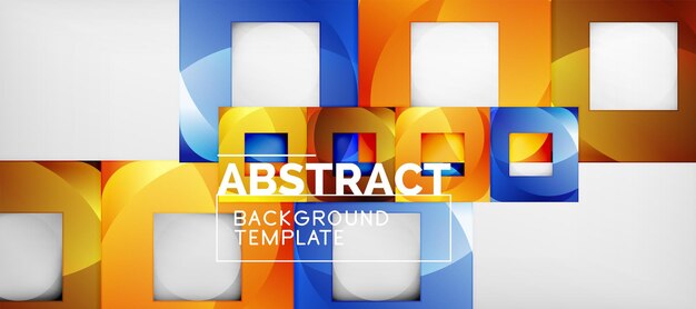 background with color squares composition modern geometric abstraction design for poster cover branding or banner