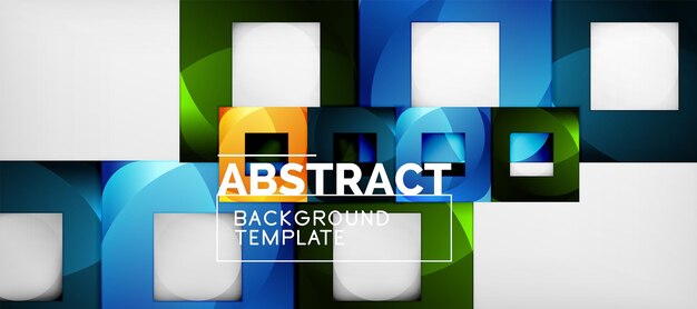 background with color squares composition modern geometric abstraction design for poster cover branding or banner