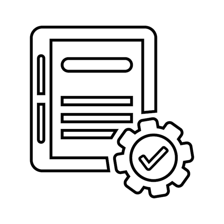 Vektör backlog project requirement line icon outline vector