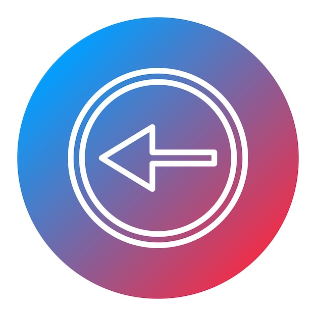 backward button icon vector image can be used for instrument