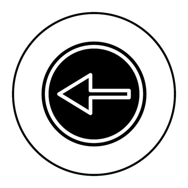 backward button icon vector image can be used for instrument