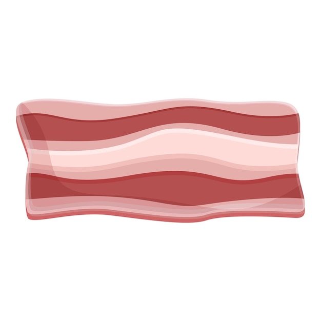 Bacon beef-ikon. Cartoon med bacon beef-vektorikon til webdesign, isoleret på hvid baggrund