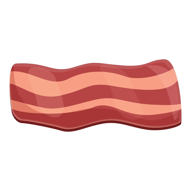 Bacon slice icon Cartoon of bacon slice vector icon for web design isolated on white background