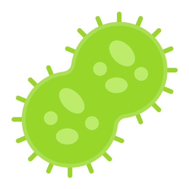 Bacteria Vector Illustration Style