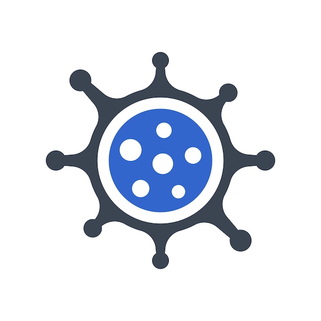 Bacteria virus icon