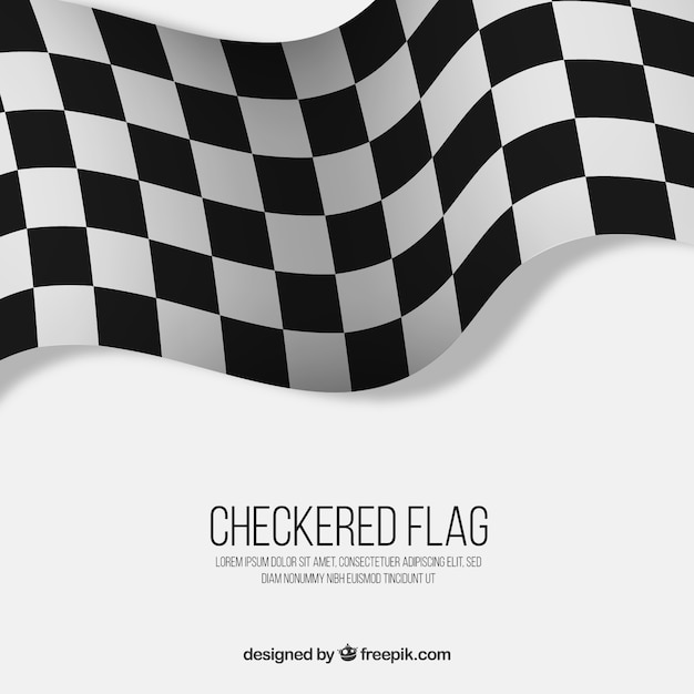 Baggrund med ternet flag