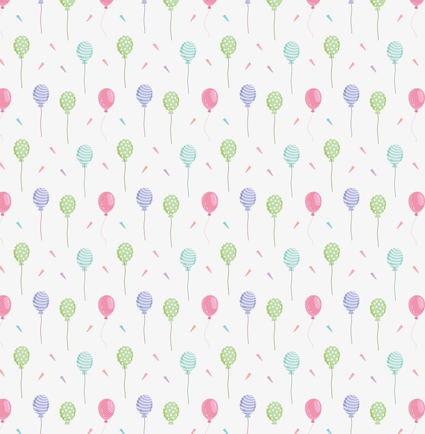 Ballonkonfetti-mønster