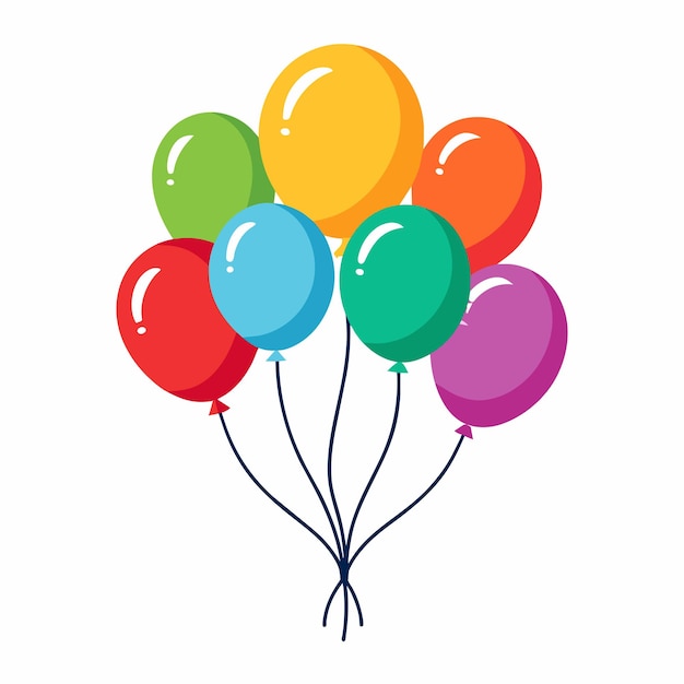 balloons vector white background 9