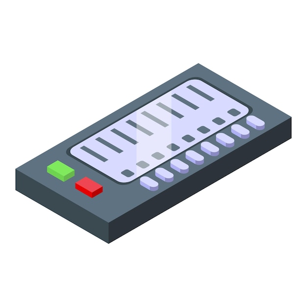 Ballot online icon isometric vector Vote digital Voter idea