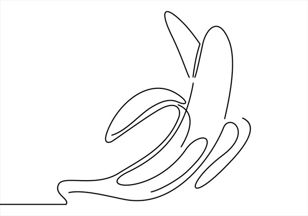 banana line icon design vector template