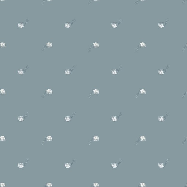 Bandana chef hat seamless pattern engraving Vintage cooking background in hand drawn style