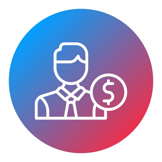 Banker icon vector image Can be used for Diversity