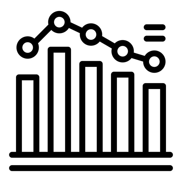 Bankrupt startup icon outline vector Financial crisis