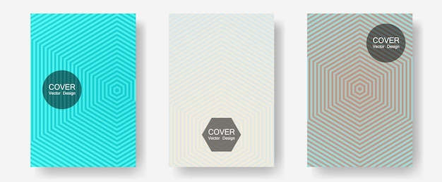 Banner graphics cool vector templates set