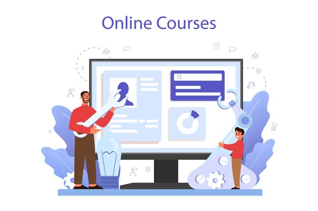 Bannerskabelon til online platform