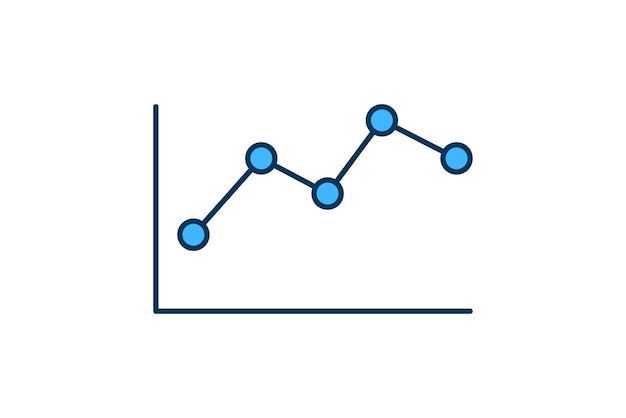 bar chart icon vector Icon related to graph and seo suitable for web site app user interfaces printable etc flat line icon style simple vector design editable