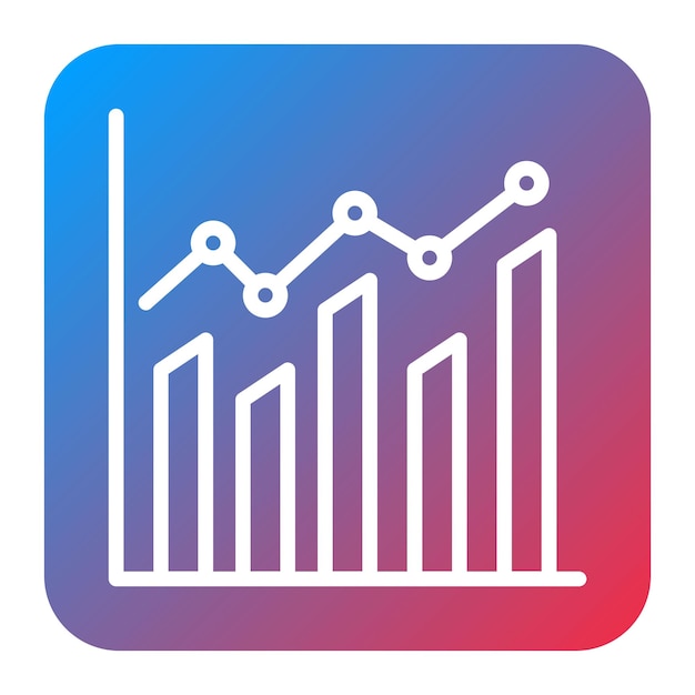 bar chart icon vector image can be used for business performance