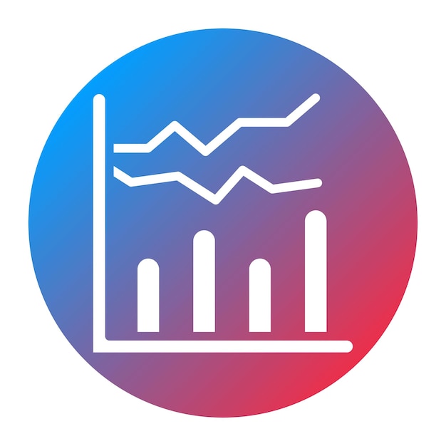 bar chart icon vector image can be used for data science