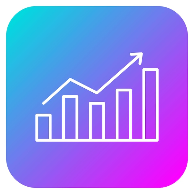Bar Chart vector icon Can be used for Immigration iconset